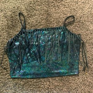 Multicolor beaded rave too. Size L